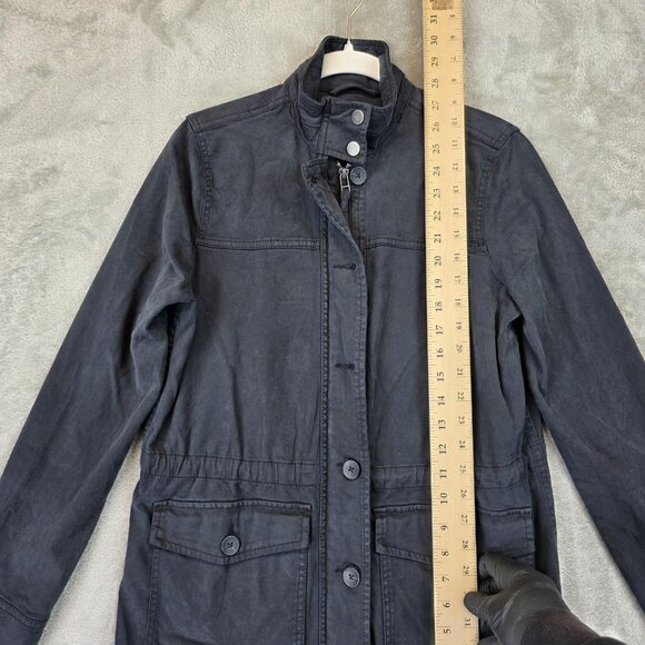 Lucky Brand Jacket Womens Small Utility Button Zip Pockets 7WD3177 Casual - Picture 3 of 13